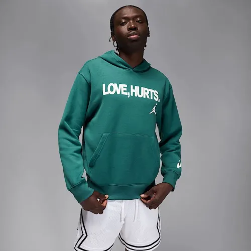 Nike Jalen Hurts мужские Fleece Толстовка с капюшоном цвет зеленый