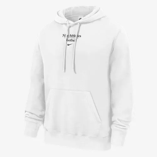 Nike Club Fleece мужские Football Pullover Толстовка с капюшоном цвет белый