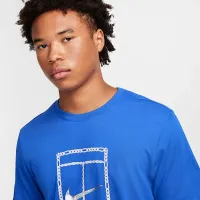 NikeCourt чоловічі Dri-FIT Tennis футболка блакитний