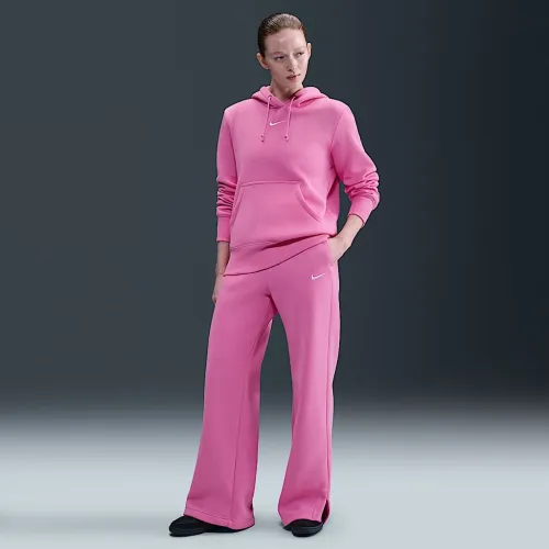 Nike Sportswear Phoenix Fleece женская С высокой Талией Wide-Leg Pants Pink