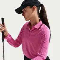 Nike Tour жіноча Dri-FIT UV Protection Long-Sleeve для гольфу Polo Pink