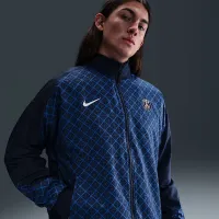 Paris Saint-Germain Strike Home мужские Nike Dri-FIT Soccer Anthem Куртка синий