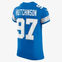 Aidan Hutchinson Detroit Lions мужские Nike Dri-FIT NFL Elite Football Jersey синий
