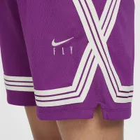 Nike Dri-FIT Fly Crossover Big дитячі (Girls') баскетбольні шорти (Extended Size) колір фіолетовий