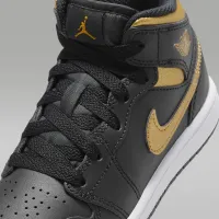 Nike Jordan 1 Mid Little детские Кроссовки цвет черный