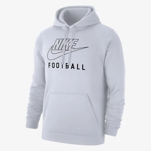Nike Swoosh Club Fleece чоловічі Football Pullover Толстовка з капюшоном колір білий