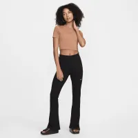 Nike Sportswear Essential женская Slim Cropped футболка цвет коричневый