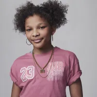Nike Jordan 23 Air Wave Tee Big Kids' T-Shirt Pink