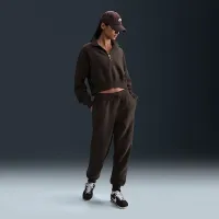 Nike Sportswear Phoenix Plush женская Mid-Rise Cozy Fleece Pants цвет коричневый