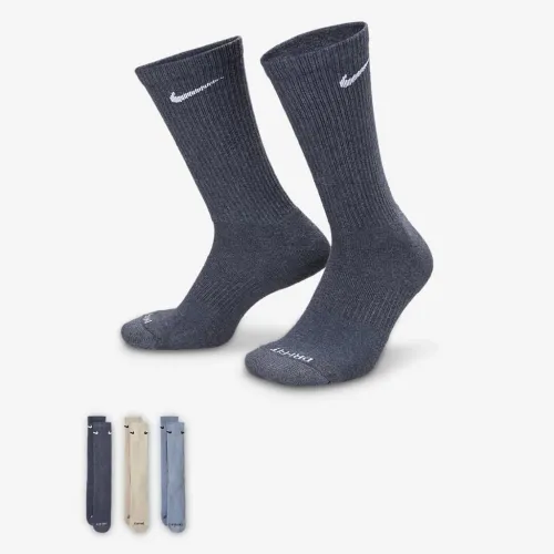 Nike Everyday Plus Cushioned тренировочные Crew носки (3 пары) многоцветный