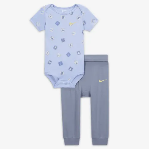 Nike Baby (12-24M) 2-Piece Printed Bodysuit набор цвет серый