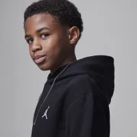 Nike Jordan MJ Brooklyn Big детские Fleece Pullover Толстовка с капюшоном цвет черный