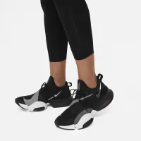 Nike Pro 365 Women's High-Waisted 7/8 Mesh Panel Leggings Black