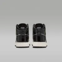 Nike Air Jordan 1 Mid SE Big детские Кроссовки цвет черный