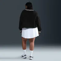 Nike Sportswear Phoenix Fleece женская оверсайз Graphic Crew-Neck свитшот (большие размеры) цвет черный