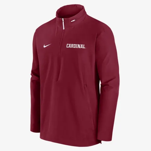 Stanford Cardinal Sideline Coach чоловічі Nike College 1/2-Zip Hooded Куртка колір червоний