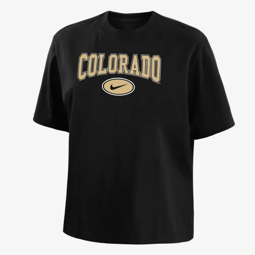 Colorado женская Nike College Boxy футболка цвет черный