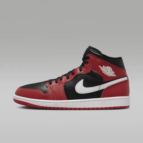 Nike Air Jordan 1 Mid чоловічі Кросівки колір чорний