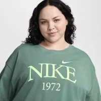 Nike Sportswear Classic жіноча футболка (великі розміри) колір зелений