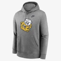 Michigan Wolverines Legacy Club Primary Logo мужские Nike College Pullover Толстовка с капюшоном цвет серый