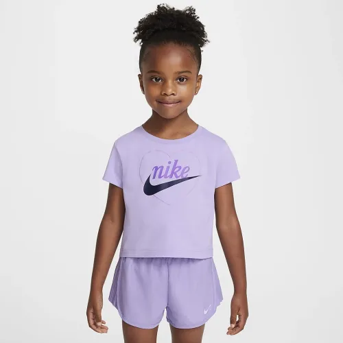Nike New Impressions Toddler Heart Graphic футболка колір фіолетовий