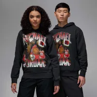 Nike Jordan Flight Fleece чоловічі Graphic Pullover Толстовка з капюшоном колір чорний