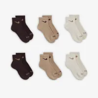 Nike Dri-FIT Performance Basics Little детские Ankle носки (6 пары) цвет коричневый