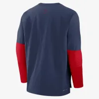 Boston цвет красный Sox Authentic Collection Player мужские Nike Dri-FIT MLB Pullover Куртка синий