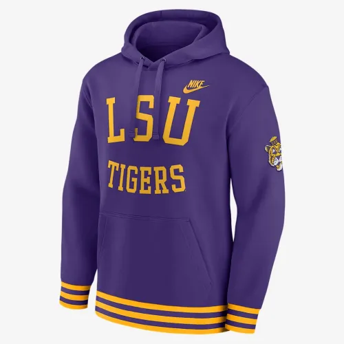 LSU Tigers Legacy Retro Men’s Nike College Pullover Толстовка з капюшоном колір фіолетовий