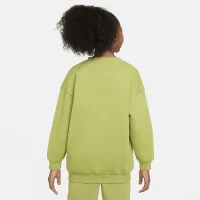 Nike Sportswear Club Fleece Big дитячі оверсайз світшот колір зелений
