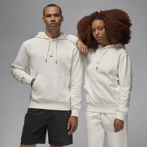 Nike Jordan Flight Fleece чоловічі Pullover Толстовка з капюшоном колір білий