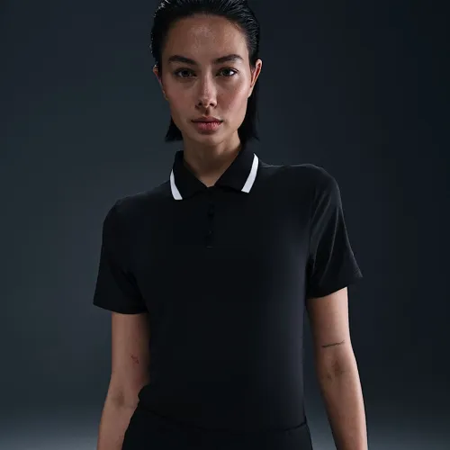 Nike Tour женская Dri-FIT Short-Sleeve для гольфа Polo цвет черный