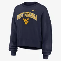 West Virginia Phoenix Arch женская Nike College Pullover Crew синий