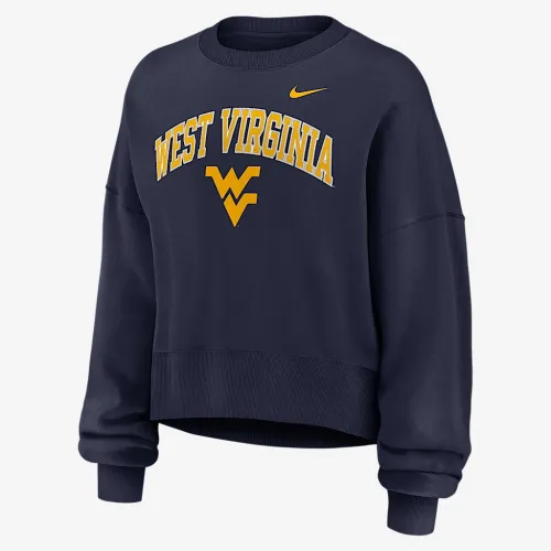 West Virginia Phoenix Arch женская Nike College Pullover Crew синий