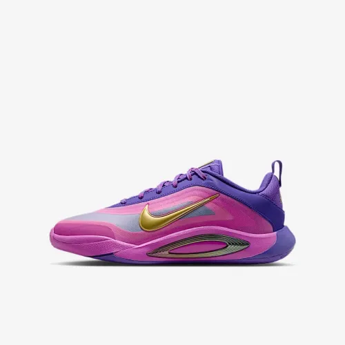 Nike A'One A'ja Wilson Big детские баскетбольные Кроссовки цвет фиолетовый
