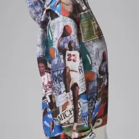 Nike Jordan MJ Brooklyn Big детские Printed Fleece Pullover Толстовка с капюшоном цвет белый