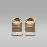 Nike Air Jordan 1 Mid Big детские Кроссовки цвет коричневый
