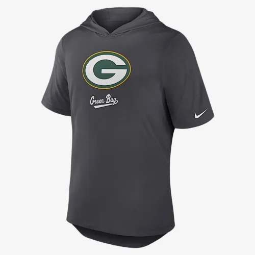 цвет зеленый Bay Packers мужские Nike Dri-FIT NFL Hooded футболка цвет серый