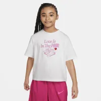 Nike Sportswear Big дитячі (Girls') Boxy футболка колір білий