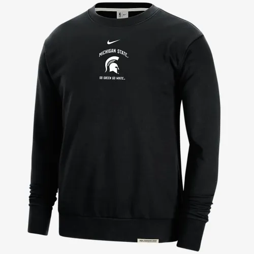 Michigan State Standard Issue чоловічі Nike College Fleece Crew-Neck світшот колір чорний