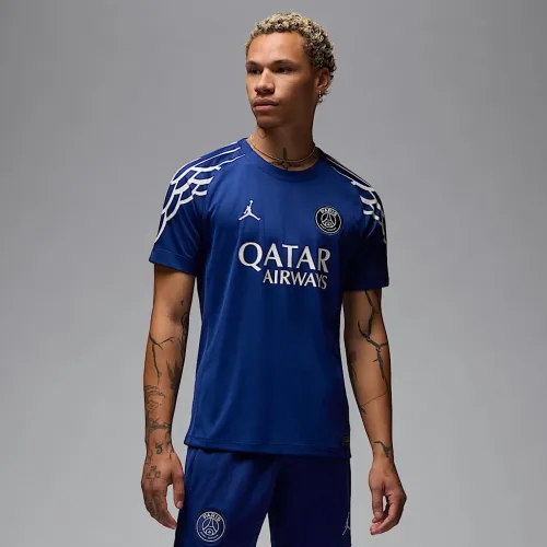 Nike Paris Saint-Germain 2024/25 Stadium Fourth мужские Jordan Dri-FIT Soccer Replica Jersey синий