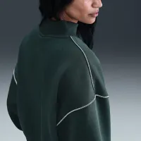 Nike Sportswear Phoenix Fleece женская Mock-Neck свитшот цвет зеленый