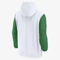 Oregon Ducks Sideline Pre-Game Player чоловічі Nike College 1/2-Zip Hooded Куртка колір білий