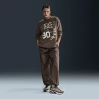 Nike Sportswear женская оверсайз Crew-Neck French Terry свитшот цвет коричневый