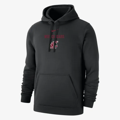 Washington State Club Fleece чоловічі Nike College Толстовка з капюшоном колір чорний