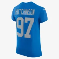 Aidan Hutchinson Detroit Lions чоловічі Nike Dri-FIT NFL Elite Football Jersey блакитний