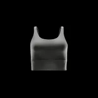 Nike Zenvy Rib женская Light-Support Padded Longline Sports Bra цвет зеленый