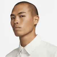 Nike Life чоловічі Woven Military Short-Sleeve Button-Down Shirt колір сірий