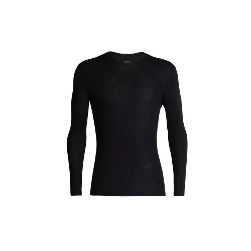 Icebreaker Merino 175 Everyday Long Sleeve Crewe Thermal Top 104483001BLK