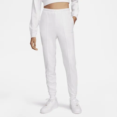 Nike Sportswear Chill Terry жіноча Slim З високою талією French Terry Sweatpants колір коричневий